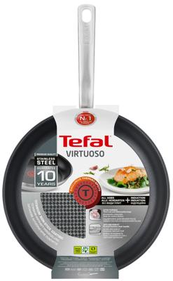Tefal Virtuoso Koekenpan 24 cm RVS - thumbnail