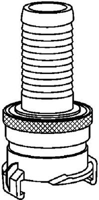 GARDENA 07122-20 Messing Zuig- en hoge druk klauwkoppeling Klauwkoppeling, 32 mm (1 1/4) Ø