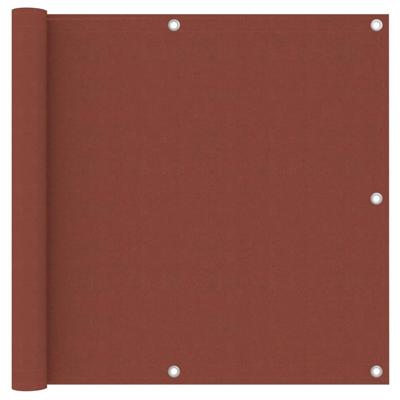 Balkonscherm 90x500 cm oxford stof terracotta Balkonscherm 90x500 cm oxford stof terracotta