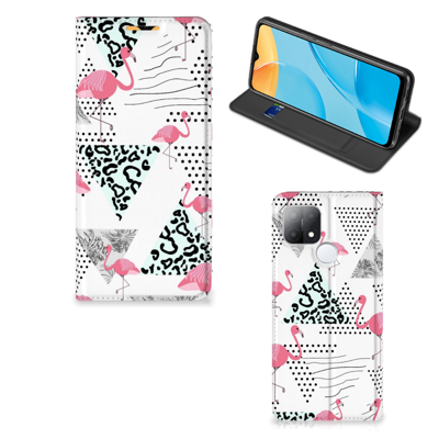 OPPO A15 | Hoesje maken | Flamingo Triangle