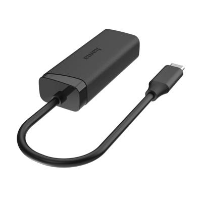 Hama USB 2.0 Adapter [1x USB-C - 1x RJ45-bus] Hama Netzwerk-Adapter, USB-C-Stecker - LAN/Ethernet-Buchse, 2,5 Gigabit Ethernet 0 mm
