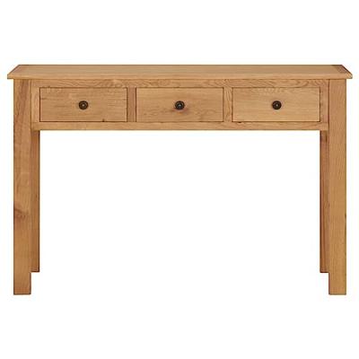 VidaXL Kaptafel 110x40x75 cm massief eikenhout VidaXL Kaptafel 110x40x75 cm massief eikenhout