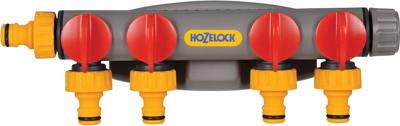 Hozelock 2150R0000 2150R0000 4-voudige splitser 12 -15 mm (1/2) Ø Met reguleerventiel
