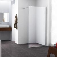 Wiesbaden Graffic Inloopdouche 90x200 cm - Nano Veiligheidsglas Chroom - thumbnail