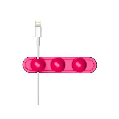 Magnetische draad take-up kabel Winder magnetische houder Desktop opslag (Rose Red) Magnetische draad take-up kabel Winder magnetische houder Desktop opslag (Rose Red)