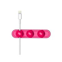 Magnetische draad take-up kabel Winder magnetische houder Desktop opslag (Rose Red) - thumbnail