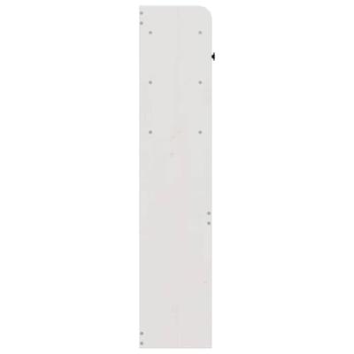 Hoofdbord met opbergruimte 140 cm massief grenenhout wit