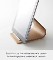 Yamazaki 7327 RIN Tablet St, beige, PlyWood, 12 x 14 x 11.5 cm - thumbnail