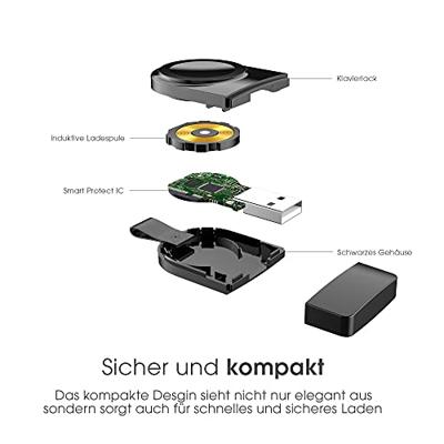 TerraTec ChargeAir Watch Apple Watch USB-laadstation mobiel. Compatibel met Apple Watch Series 6, SE (2020) / Series 5 / Series 4 / Series 3 / Series 2 / Series 1/44 mm / 42 mm / 40 mm / 38 mm