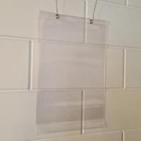 Prijskaarthoes vertikaal - A3 waterdicht - thumbnail