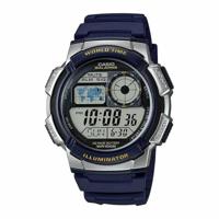 Casio WORLD TIME ILLUMINATOR - 5 ALARMS, 10 YEAR BATTERY Zwart Grijs (Ø 40 mm) (Ø 43 mm) Heren horloge - thumbnail