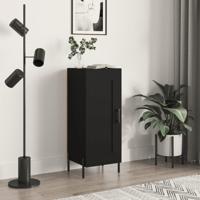 Dressoir 34,5x34x90 cm bewerkt hout zwart - thumbnail