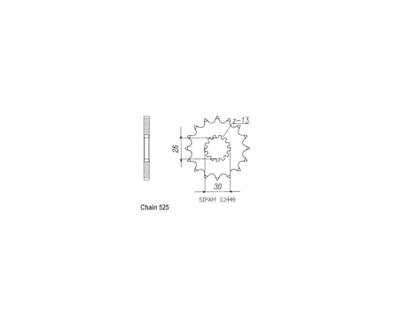 ESJOT Sprocket 525 17z standard