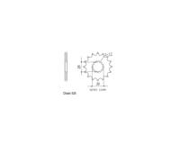 ESJOT Sprocket 525 17z standard - thumbnail