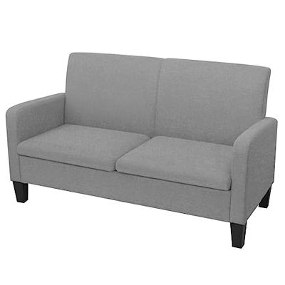 VidaXL Tweezitsbank 135x65x76 cm lichtgrijs VidaXL Tweezitsbank 135x65x76 cm lichtgrijs
