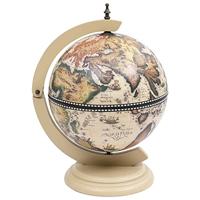 Globebar tafelmodel eucalyptushout wit - thumbnail