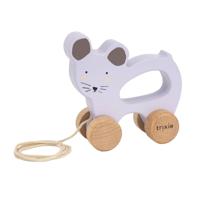 Trixie houten trekfiguur - mrs. mouse - thumbnail