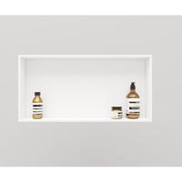 Opbouwnis Arcqua Alcove 60x30x10 cm Solid Surface Mat Wit - thumbnail