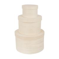 Doosje rond set van 3 - thumbnail