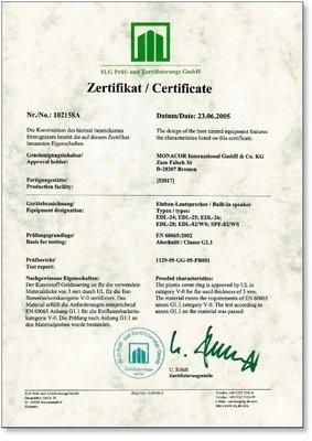 Monacor EDL-24 PA-inbouwluidspreker 6 W 100 V Wit 1 stuk(s)