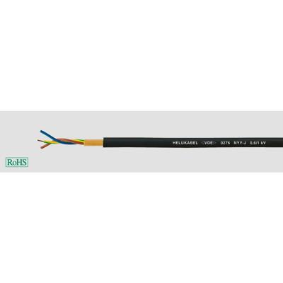 HELU 32153-500 Grondkabel NYY-O 7 x 1.5 mm² Zwart 500 m