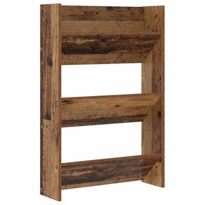 VidaXL Schoenenkast 2 pcs oudhout 60 x 18 x 90 cm bewerkt hout