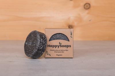 Happysoaps Shampoo bar charming charcoal & sweet sandal 70 Gram