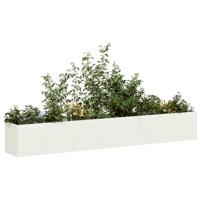 Plantenbak 280x40x40 cm koudgewalst staal wit - thumbnail