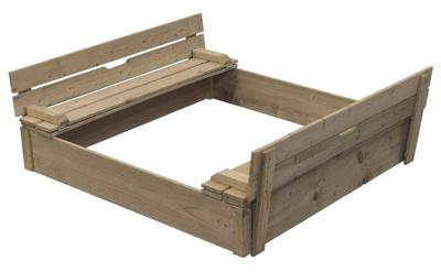SwingKing houten zandbak blank - gucio