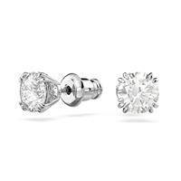 Swarovski 5636712 Oorknoppen Constella zilverkleurig-wit 6 x 6 mm - thumbnail