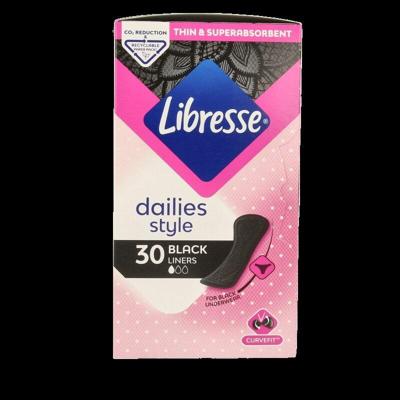 Libresse Dailies Style Inlegkruisjes Zwart Libresse Dailies Style Inlegkruisjes Zwart