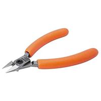 Bahco Precisiezijsnijtang | compact | spitse en aflopende bek | oranje PVC-handgrepen | 130 mm - industrieverpakking - C3340R IP - thumbnail