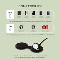 Satechi OntheGo 2-in-1 Qi2 wireless charger (15W) - Black - thumbnail