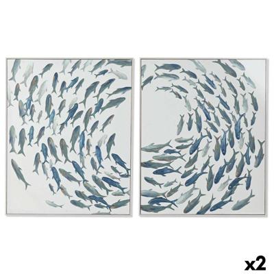 Canvas Home ESPRIT polyestyreen Canvas 82,5 x 4 x 102,5 cm