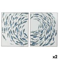 Canvas Home ESPRIT polyestyreen Canvas 82,5 x 4 x 102,5 cm - thumbnail