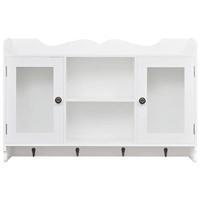 Wandschap voor boeken/DVD's MDF wit - thumbnail