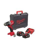 Milwaukee BLPDRC-402C M18 Compacte slagboormachine incl accu en lader - thumbnail