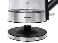 Silva Homeline KL-G 2007 Waterkoker Aantal/Volume: 1.7 l Zilver, Zwart - thumbnail