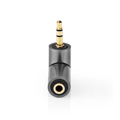 Nedis Stereo-Audioadapter | 3,5 mm Male naar 3,5 mm Female | 1 stuks - CATB22975GY CATB22975GY Nedis Stereo-Audioadapter | 3,5 mm Male naar 3,5 mm Female | 1 stuks - CATB22975GY CATB22975GY