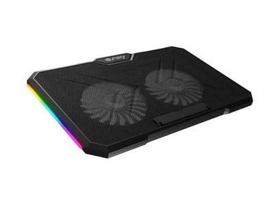 Laptopkoelpad FURY GUNBAI G3 14.1-17.3" met 2 ventilatoren, RGB-verlichting, 2× USB