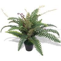 VidaXL Kunst varen plant met pot 60 cm groen - thumbnail