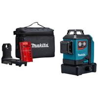 Makita SK700D Accu Kruislijnlaser 12V Max rood 3x 360° Basic Body - thumbnail