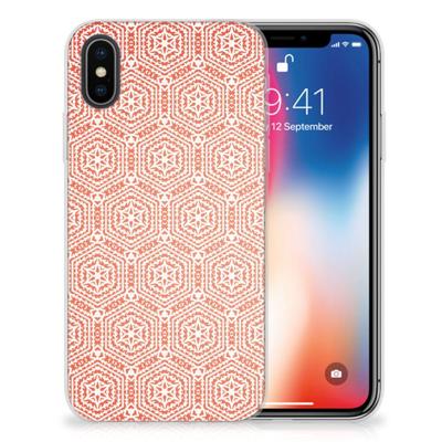 Apple iPhone X | Xs | TPU bumper | Pattern Orange