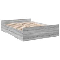 Bedframe met lades bewerkt hout grijs sonoma eiken 120x200 cm - thumbnail