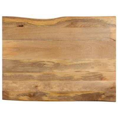 Tafelblad met natuurlijke rand 90x80x2,5 cm massief mangohout