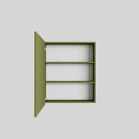 Spiegelkast BWS Cube 60x70x16 cm 1 Deur Groen - thumbnail