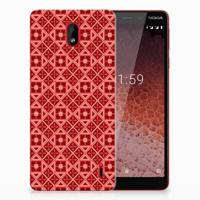 Nokia 1 Plus | TPU bumper | Batik Rood - thumbnail