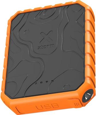 Xtorm Xtreme Powerbank Rugged 20W - 10.000mAh waterdicht met zaklamp Powerbank Oranje - thumbnail
