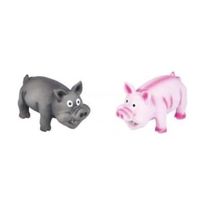 NAYECO 06908 latex varken met echt geluid, roze, 15 cm