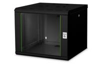 Digitus DN-19 09U-6/6-SW 19inch-wandkast (b x h x d) 600 x 509 x 600 mm 9 HE Zwart, Zwart (RAL 9005) - thumbnail